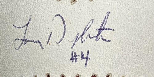 Lenny Dykstra Official MLB Signed Autograph Baseball Mets Steiner #4 WS Champ