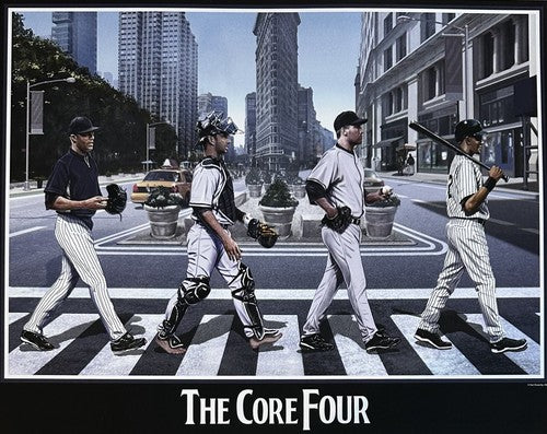 NY Yankees Core 4 16x20 Framed Photo Litho Derek Jeter Rivera Posada Pettitte