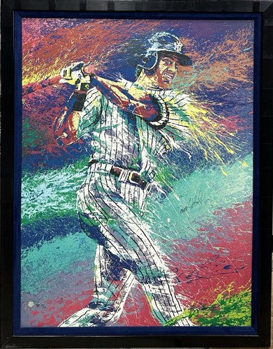 Paul O’Neill Signed 33x44 Framed Bill Lopa Giclee Canvas DX Yankees LE Auto COA