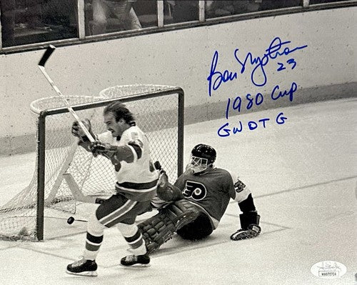 Bobby Nystrom Signed 8x10 Framed Photo Islanders 1980 Stanley Cup Goal Auto JSA