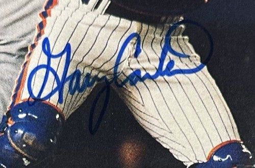 Gary Carter Signed METS 1986 WORLD SERIES SI No Label Full Magazine Auto PSA LOA
