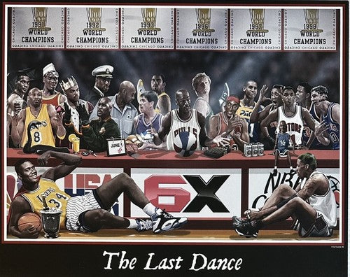 The Last Dance 16x20 Framed Lithograph Photo Michael Jordan Kobe Bryant Pippen