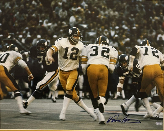 Franco Harris Signed 16x20 Framed Photo Steelers Autograph Bradshaw Steiner HOF