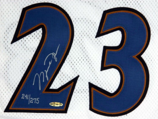 Michael Jordan Signed Framed 9/11 Patch Wizards Jersey /275 Auto UDA COA HOF