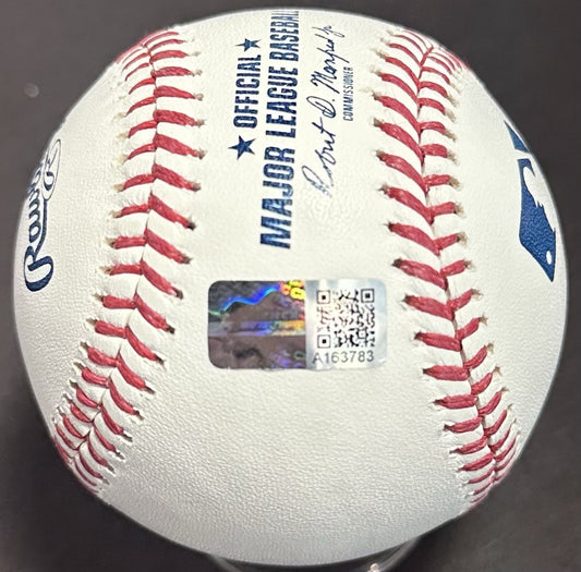 Ben Rice Signed Official MLB Baseball Yankees Ivy League Autograph Steiner COA
