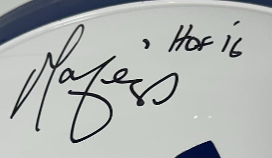 Marvin Harrison Signed Colts Pro Line Authentic FS Helmet HOF 16 Auto Fanatics
