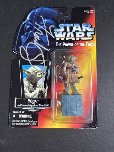 STAR WARS JEDI MASTER YODA ACTION FIGURE FRANK OZ SIGNED Mint Auto Jsa Loa New