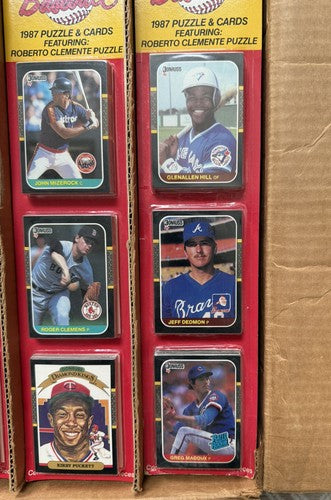 1987 Donruss Baseball Blister Factory Case Greg Maddux Rc Top 48 Packs