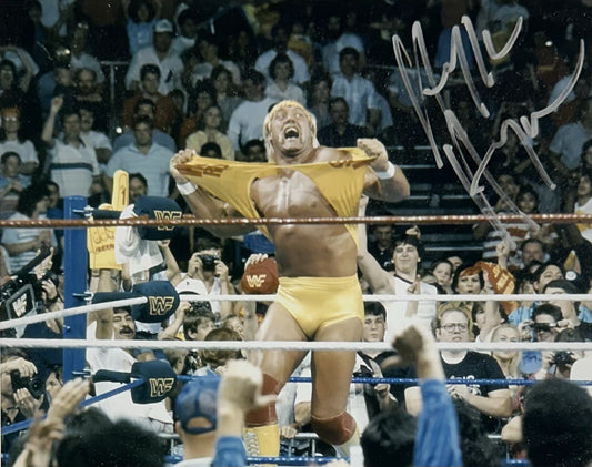 Hulk Hogan Signed 8x10 Framed Photo WWF Wrestling Autograph Steiner COA