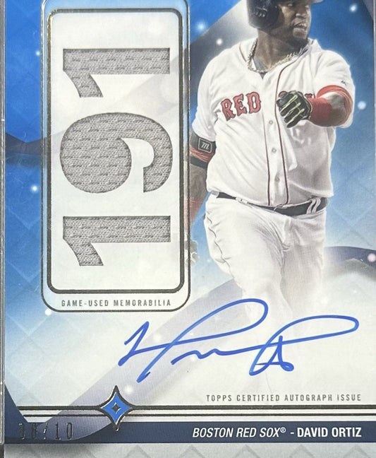 2023 Topps Luminaries HR Kings David Ortiz Auto Patch /10 Red Sox Sealed HOF