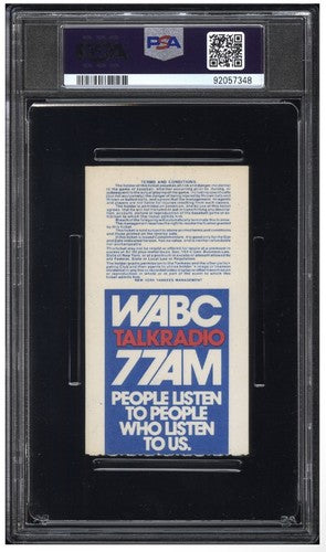 Don Mattingly Yankees 1984 Final Game Ticket Stub 4-5 Batting Title Psa 5 Pop 1