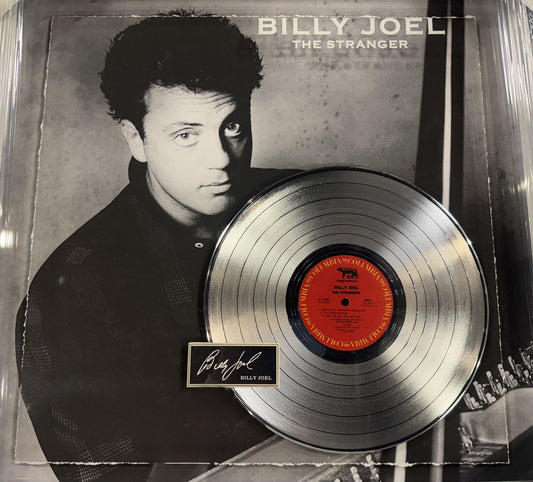 Billy Joel The Stranger 3D Photo Framed Platinum Record Album Facsimile Auto