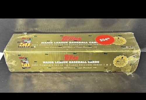 2001 TOPPS BASEBALL COMPLETE FACTORY SEALED GOLD BOX SET ICHIRO RC Rookie