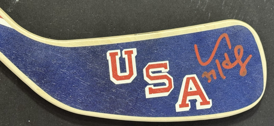 Connor Hellebuyck Signed Team USA 2026 Olympics Mini Stick Auto Fanatics Jets
