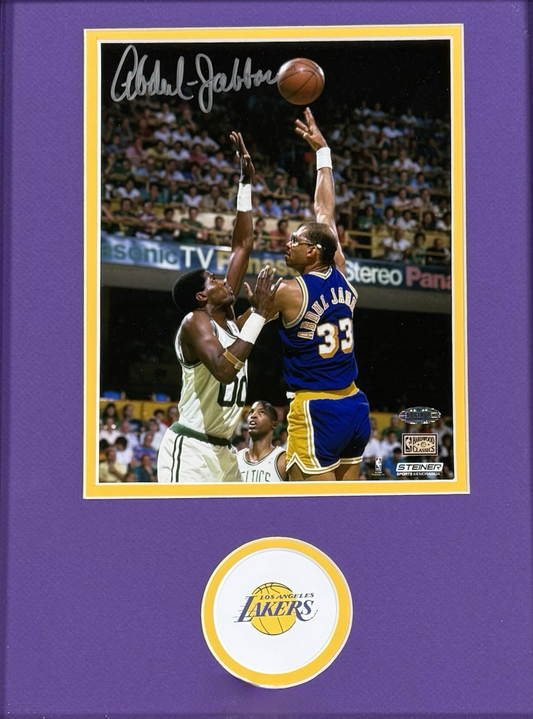 Kareem Abdul Jabbar Signed 8x10 Framed Photo Lakers Auto Steiner Holo COA HOF