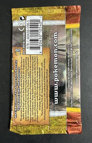 Pokemon TCG HS Undaunted SOULSILVER Booster Pack Sealed BOX FRESH NEW
