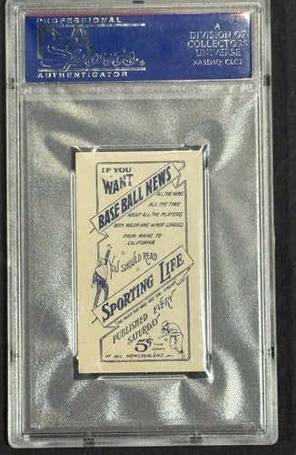 Joe Tinker Blue Back 1911 M116 Sporting Life Tobacco PSA 8 Nm Mint (MK) Rare HOF