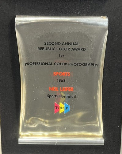 Neil Leifer 1968 SI Framed Original Award Photographer Muhammad Ali Liston 1/1