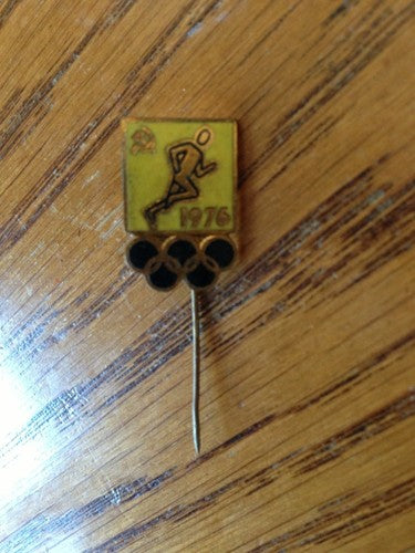 1976 Summer Olympics Vintage Original Press Pin Montreal Canada Olympic