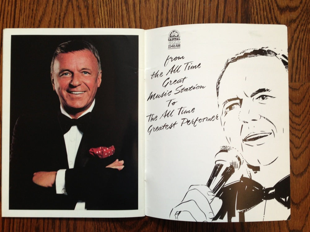Frank Sinatra A Summer Affair Original 1992 Concert Program 9X12 Nice Shape nm