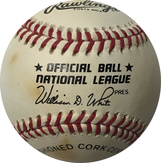 Joe Adcock SINGLE Signed National League Baseball Braves JSA Loa Autograph RARE