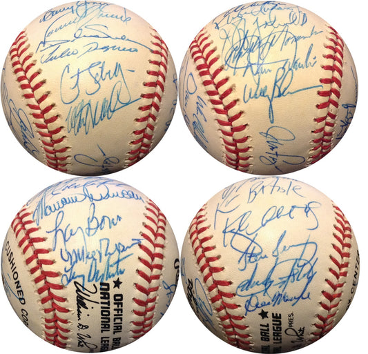 1992 Philadelphia Phillies Team Signed NL Baseball 31 Auto CURT Schilling COA