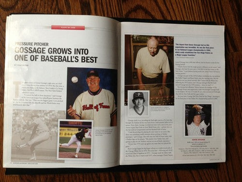 Goose Gossage Signed Memories And Dreams Hof 2008 Ceremony Program Goose Holo