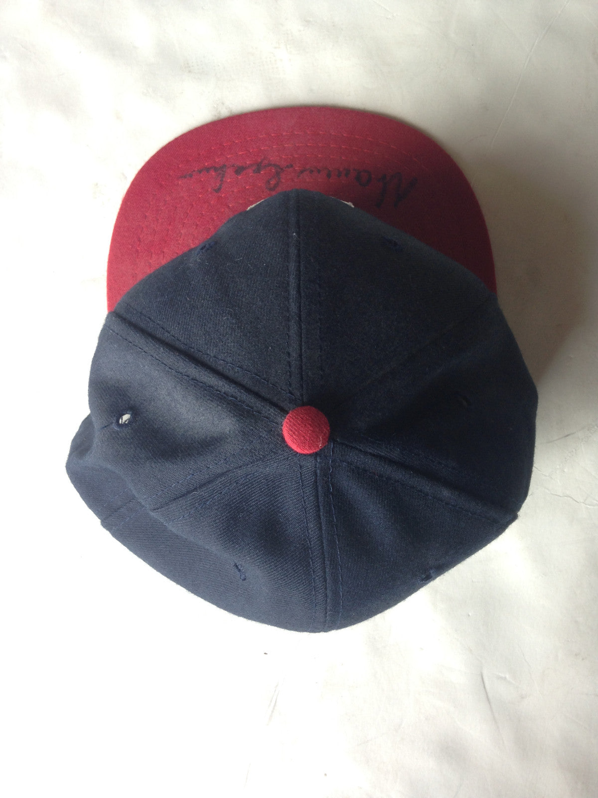 Warren Spahn signed Milwaukee Braves Cooperstown baseball hat auto HOF JSA COA