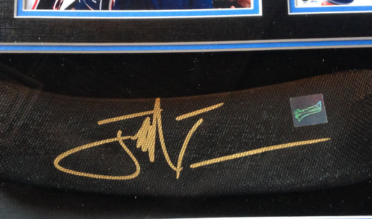 John Tavares Signed hockey stick blade shadowbox collage auto frameworth COA