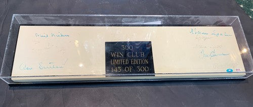 300 Win Pitching Rubber Signed Tom Seaver Nolan Ryan Spahn Auto Psa /300 & Case