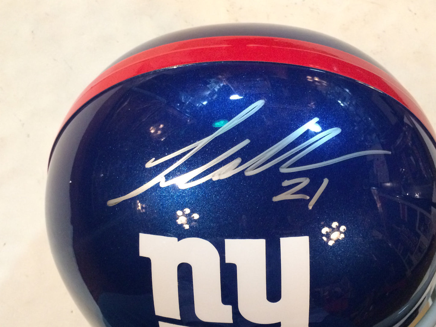 Landon Collins Signed FS HELMET New York Giants # 21 Steiner Coa Defensive Mvp