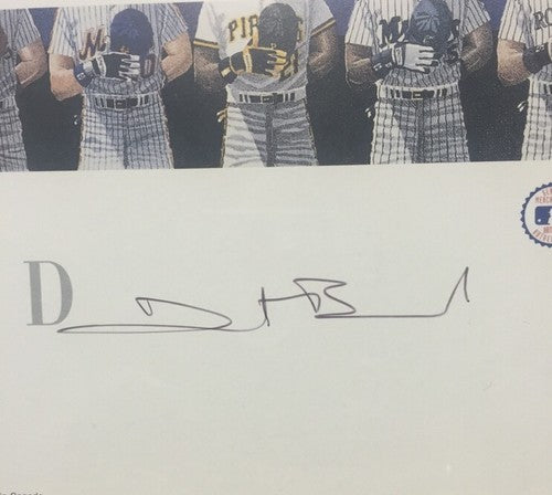 Dwight Baird Signed Litho Poster At Twilight's Last Gleaming Baseball Framed
