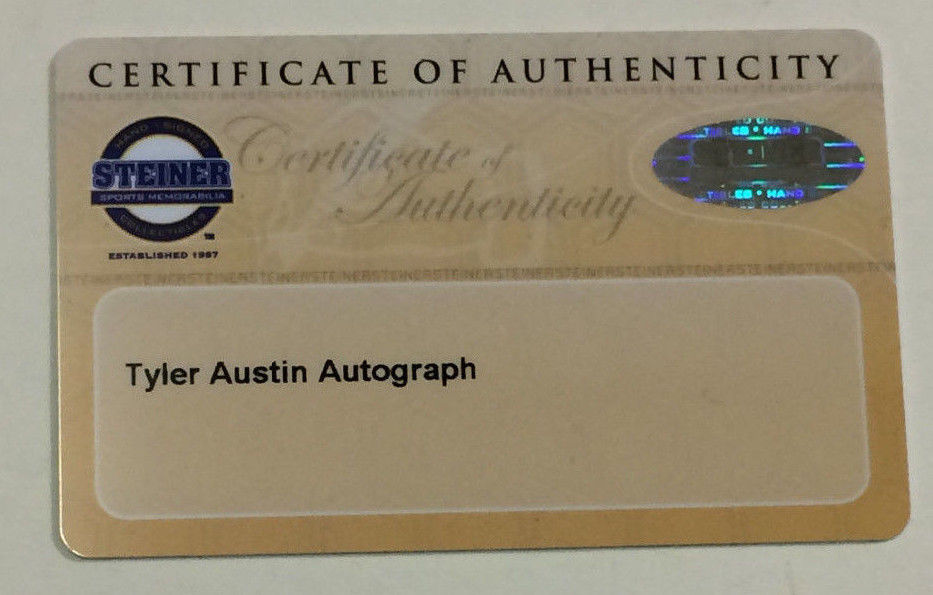Tyler Austin Signed Mlb Baseball Yankees Rookie Autograph Steiner COA mint