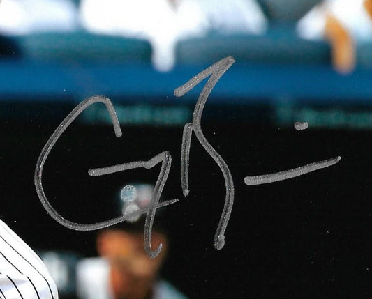 Greg Bird signed 8x10 1st HR photo framed Yankees autograph Steiner COA