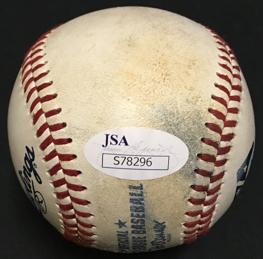Clint Frazier signed game used minor league baseball Yankees rookie auto JSA COA