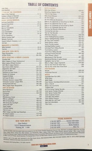 2008 New York Mets Final Season Shea Stadium Media Guide Program David Wright