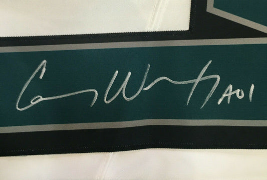 Carson Wentz Signed Nike White Limited #11 Eagles Jersey autograph Fanatics COA