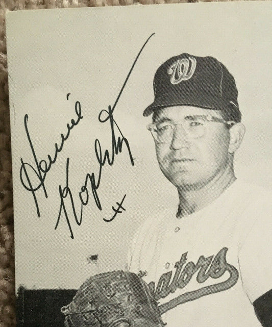 Washington Senators signed JD McCarthy Postcard Photo auto Howie Koplitz Knowles
