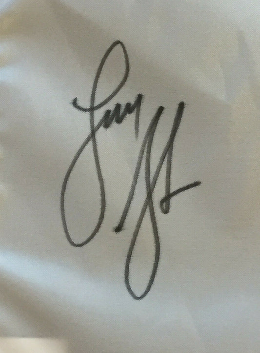 Lucas Glover Rich Beam signed 2009 US Open Bethpage golf flag Framed 2 auto COA