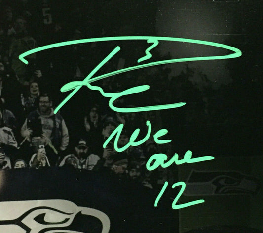 Russell Wilson signed 11x14 photo INS We are 12 framed mint autograph Fanatics