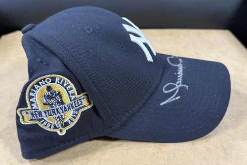 Mariano Rivera signed 2013 Logo Farewell Final Season Patch Hat Hof Auto Steiner