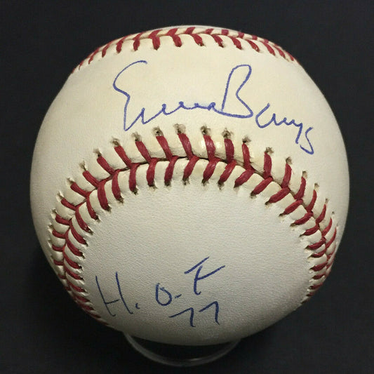 Ernie Banks Cubs Signed Official NL baseball Autograph INS HOF 77 Auto CBM COA