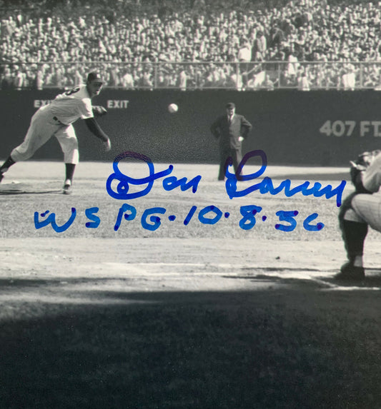 Don Larsen signed 8x10 photo Framed WS PG 1956 Auto Yankees Agent Certified Coa