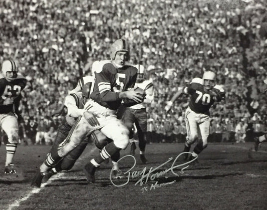 Paul Hornung Signed 16x20 Framed Notre Dame Photo Heisman Autograph Signing COA