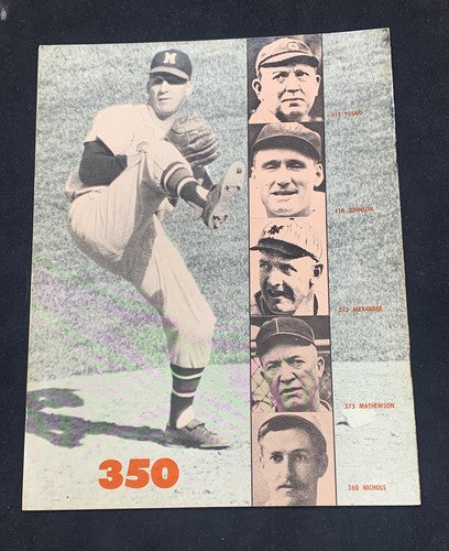 Warren Spahn Milwaukee Braves 1964 Exclusive Life Story Magazine Program Nm