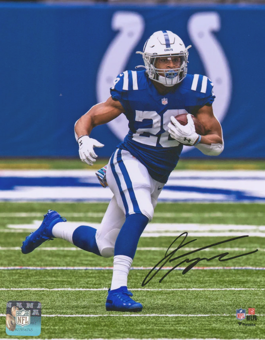 Jonathan Taylor Indianapolis Colts Signed 16x20 Framed Photo Fanatics Coa Auto