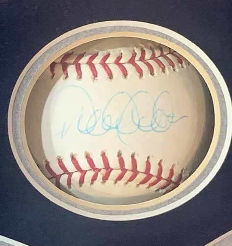 DEREK JETER SIGNED Mlb Baseball 3000 HITS Photo Game Used Dirt Framed Steiner