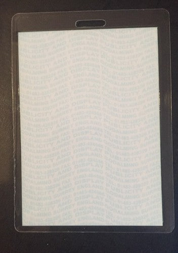 Quadrophenia The Who Backstage Concert Vip Guest Pass Ticket Laminate Rare Mint
