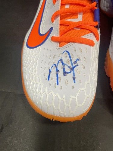 Mike Trout Signed Nike Millville Thunderbolts Auto Model Turf Shoes Pair MLB COA