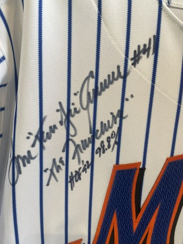 Tom Seaver Signed Rawlings NY Mets Authentic 15 Stat Jersey HOF Autograph PSA